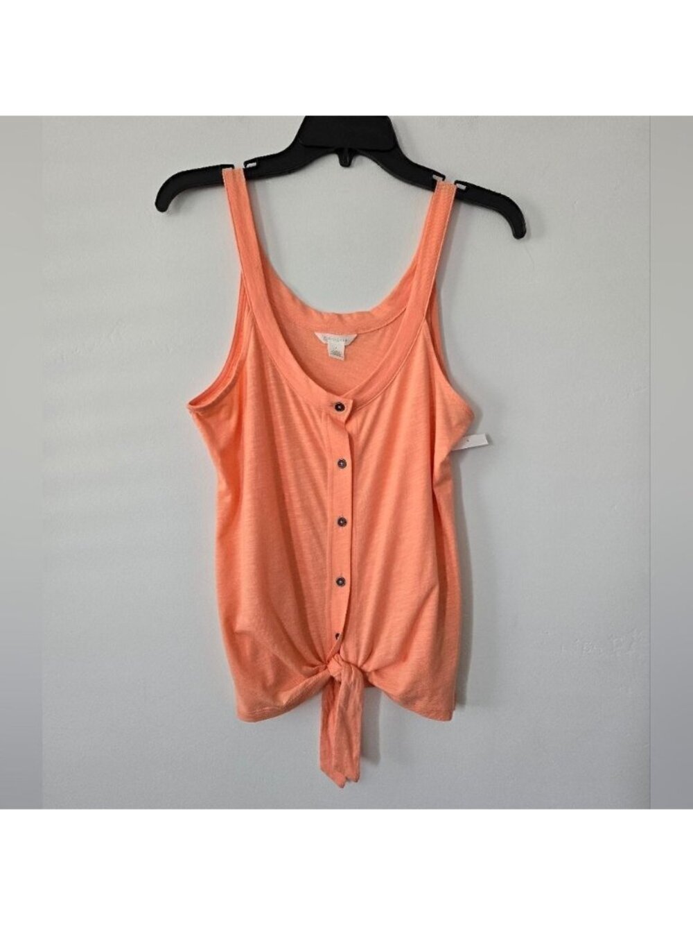  Front Tie Button Top 